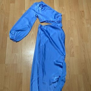 Hello Molly Classy Girl Midi Dress Blue - XS